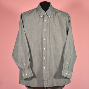 Vintage Christian Dior Grey Plaid Shirt Size L
